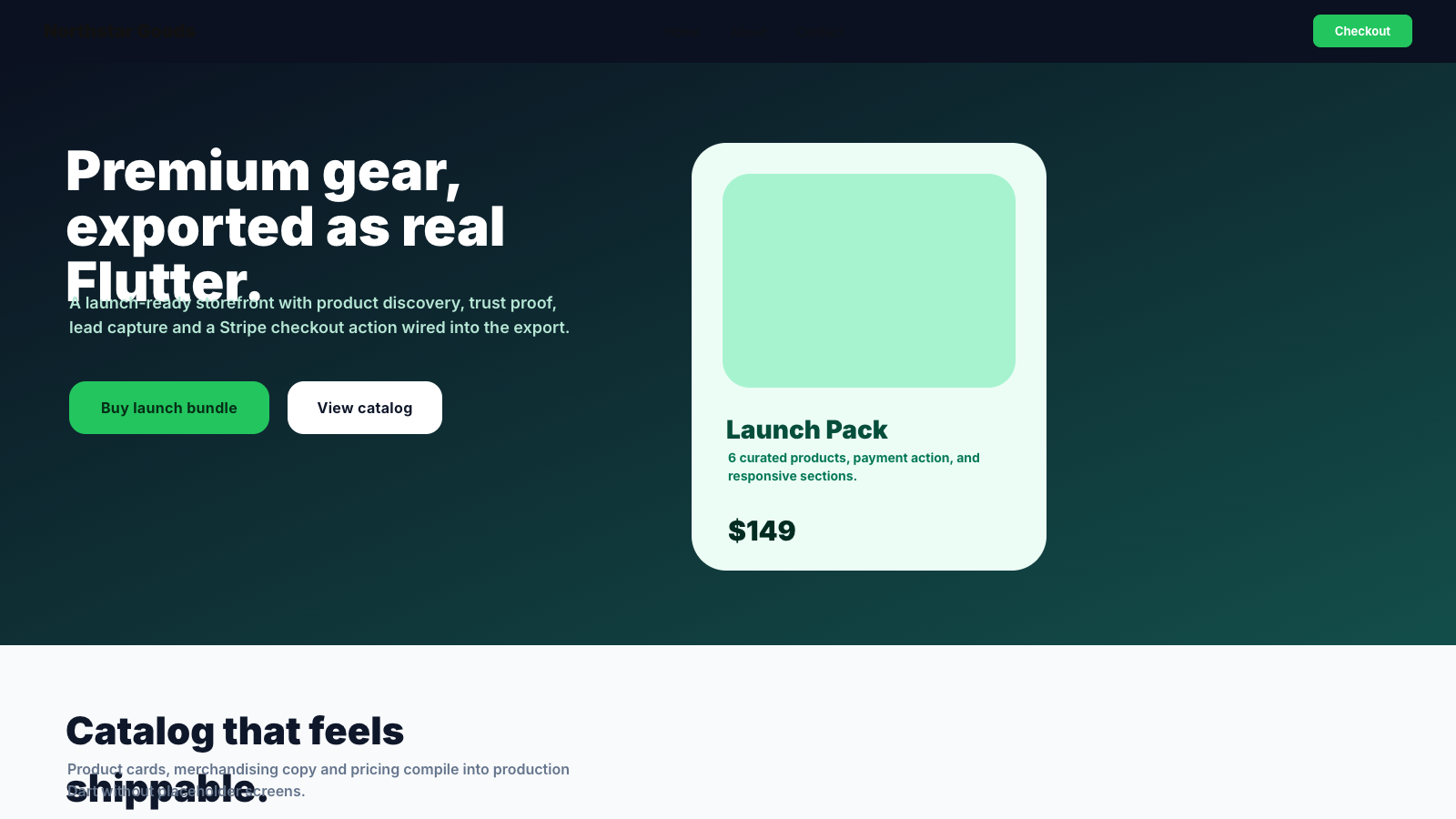 Real preview of E-commerce with Stripe